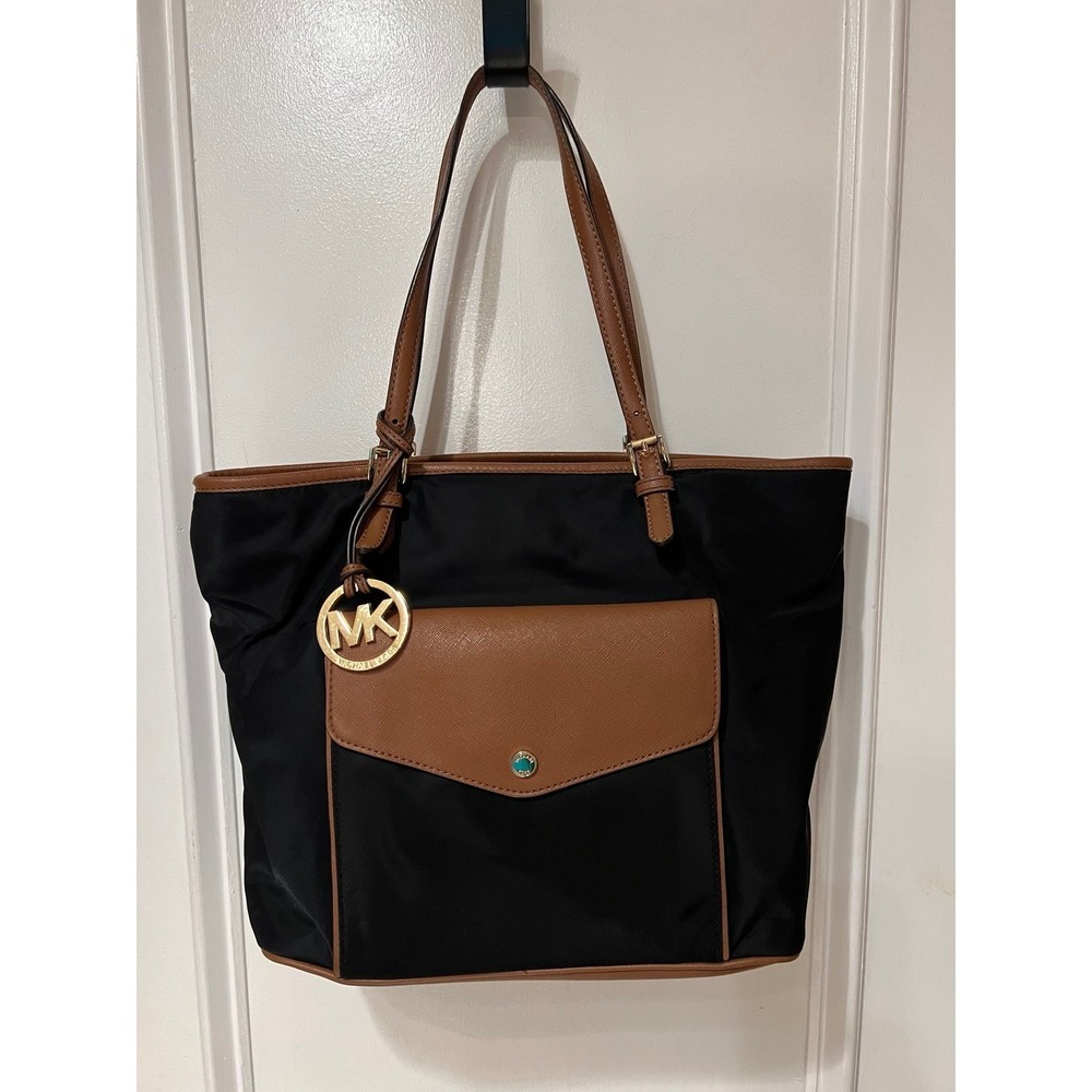Michael Kors Black Brown Tote Bag (G-1)‎